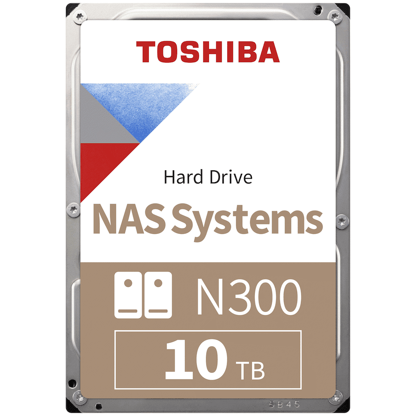 Toshiba N300 NAS Hard Drive 10TB SATA III (512MB/7200RPM)