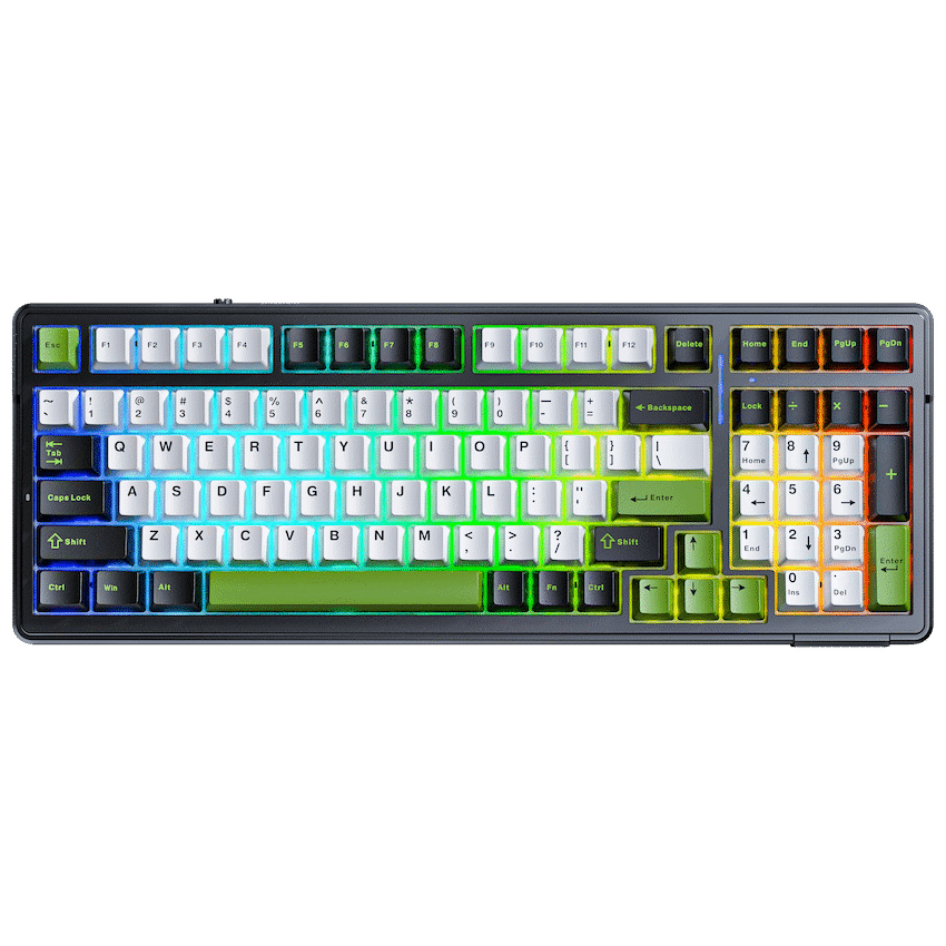 Aula Mechanical Gasket 80% Keyboard Multimode - Black/White/Grey