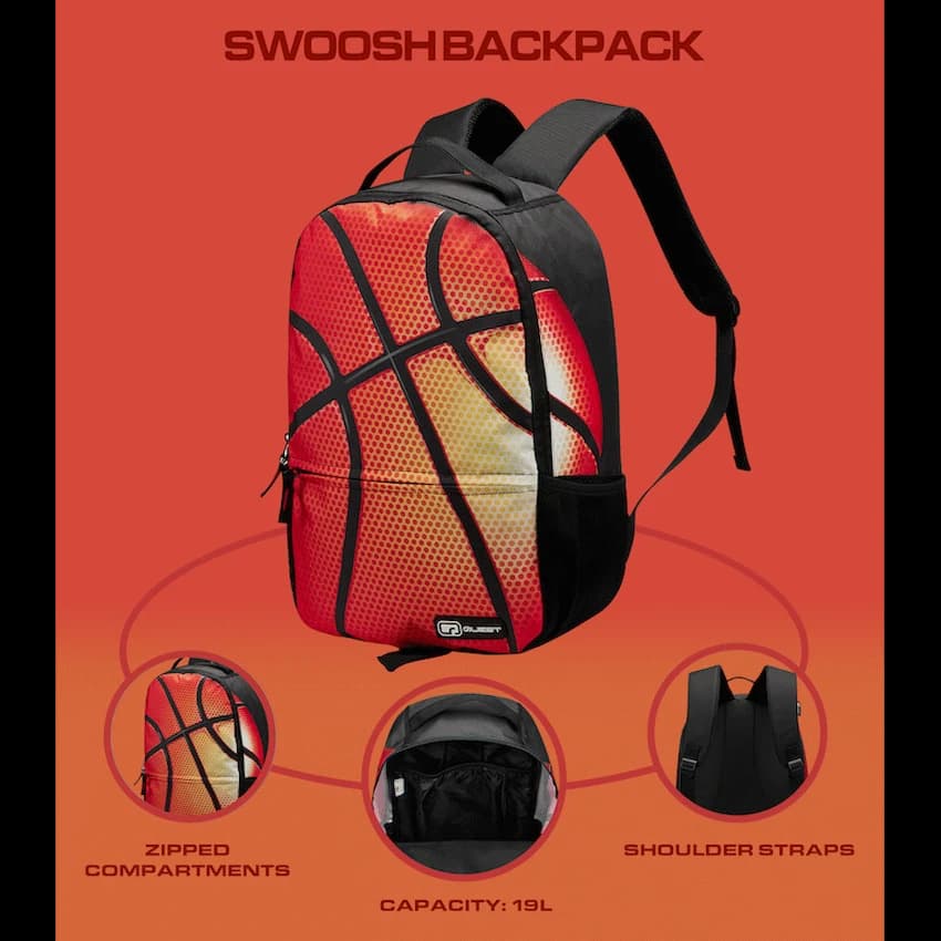 Quest Swoosh Backpack Black