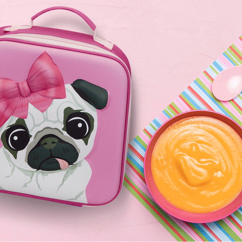 Quest Pug 3D EVA Lunch Bag - Pink