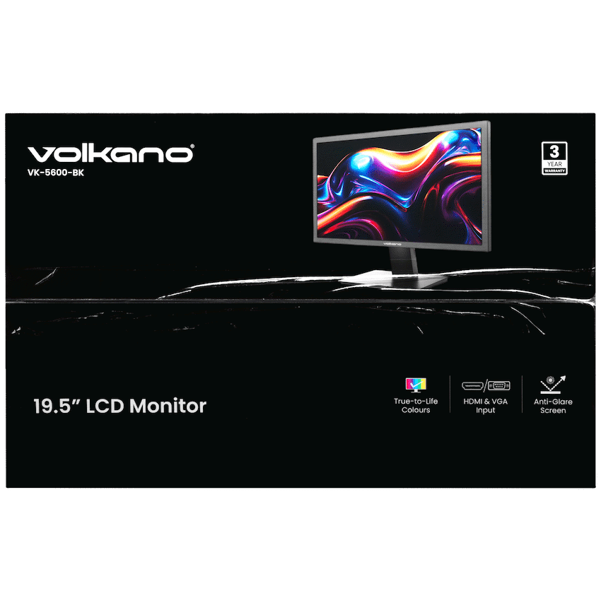 Volkano 19.5" TN Monitor with HDMI/VGA, 75 Hz