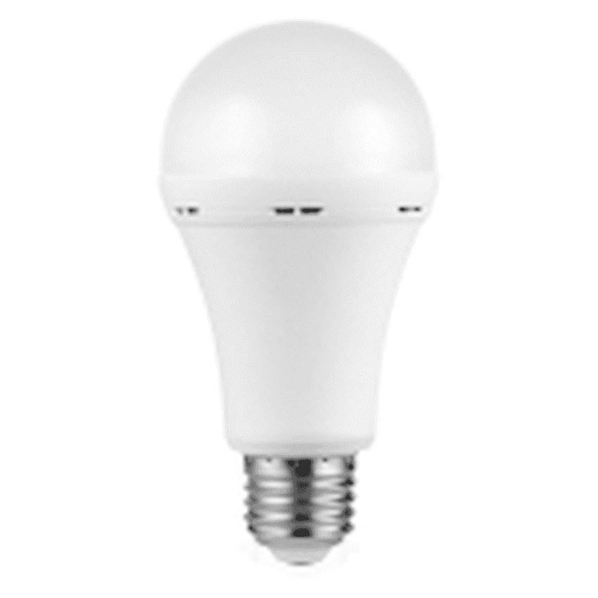 Switched 9w A60 Rechargeable LED Light Bulb E27 - Cool White