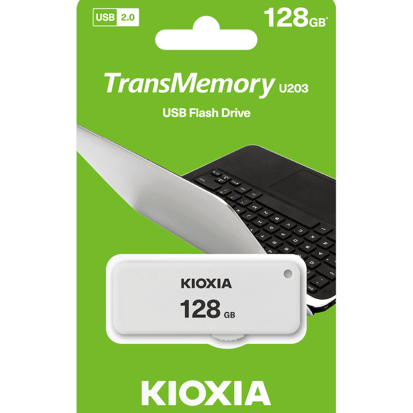 Kioxia U203W- 128GB USB 2.0 Yamabiko Slider Typ