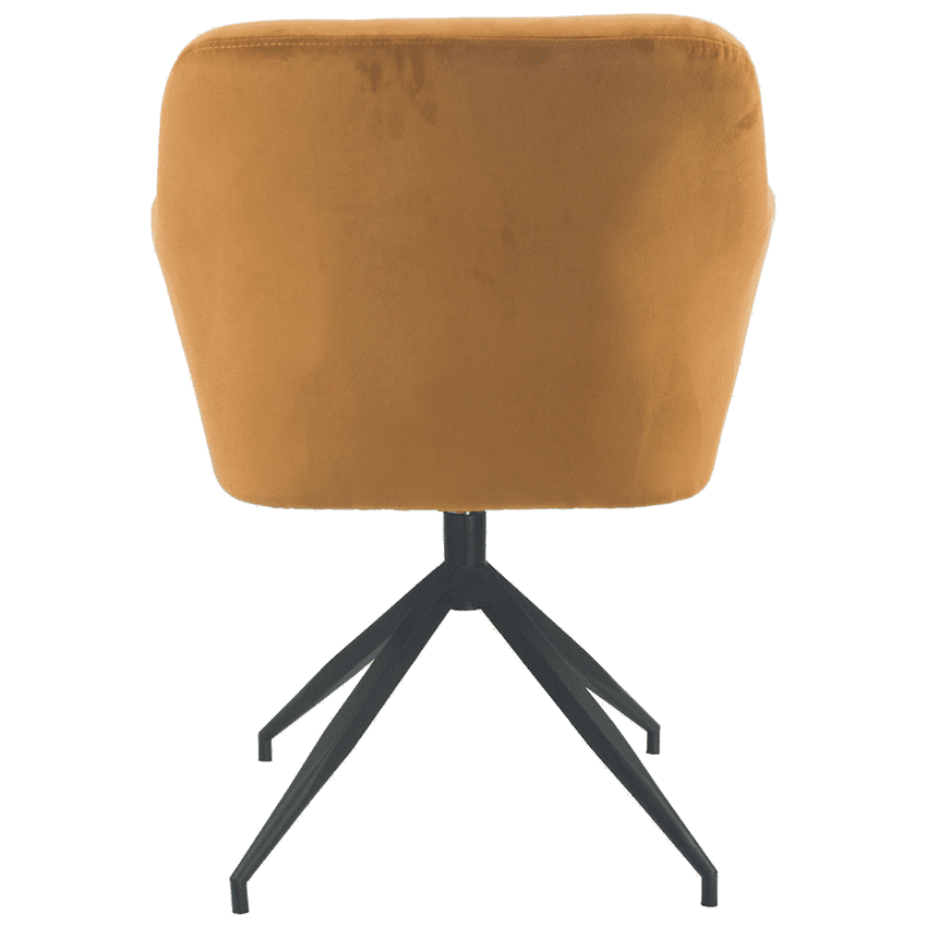 Everfurn Plush Swivel Casual Chair Burnt Orange - Single