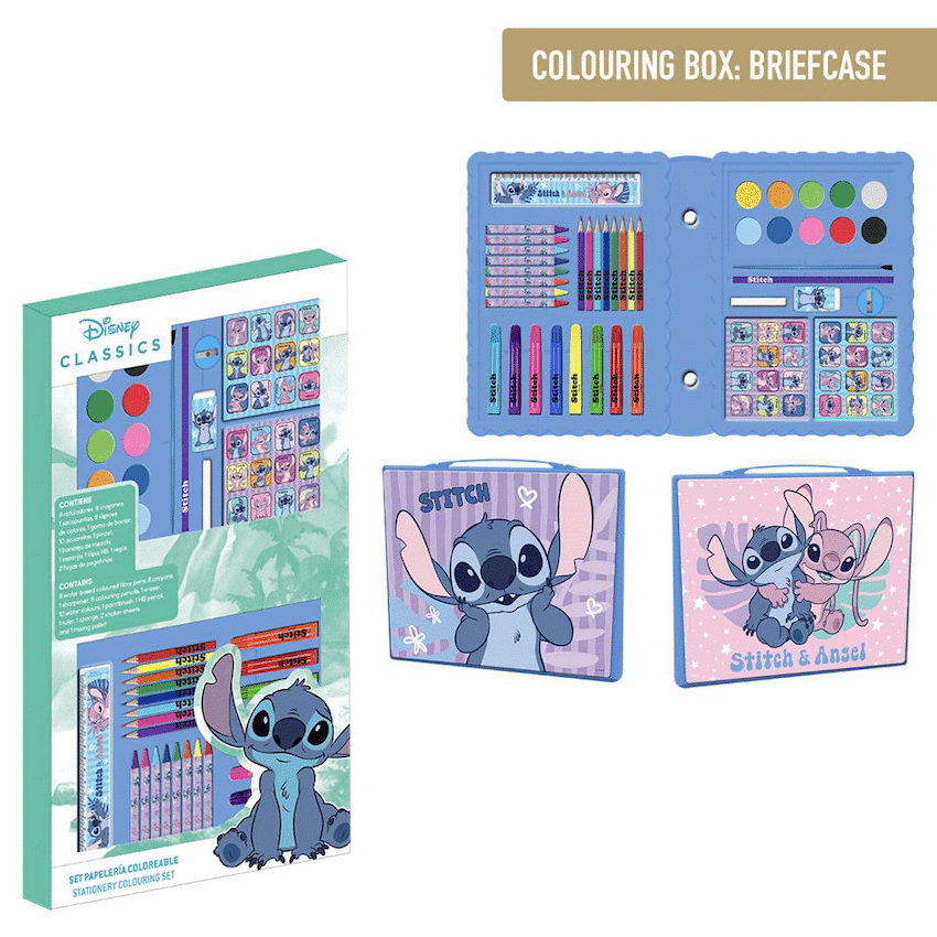 COLOURING STATIONERY SET BOX STITCH