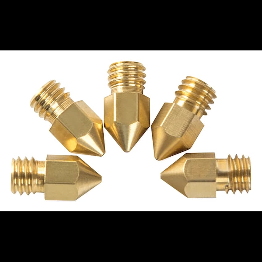 Creality M6 0.4mm Brass Nozzle - Big Head - 5 Pcs