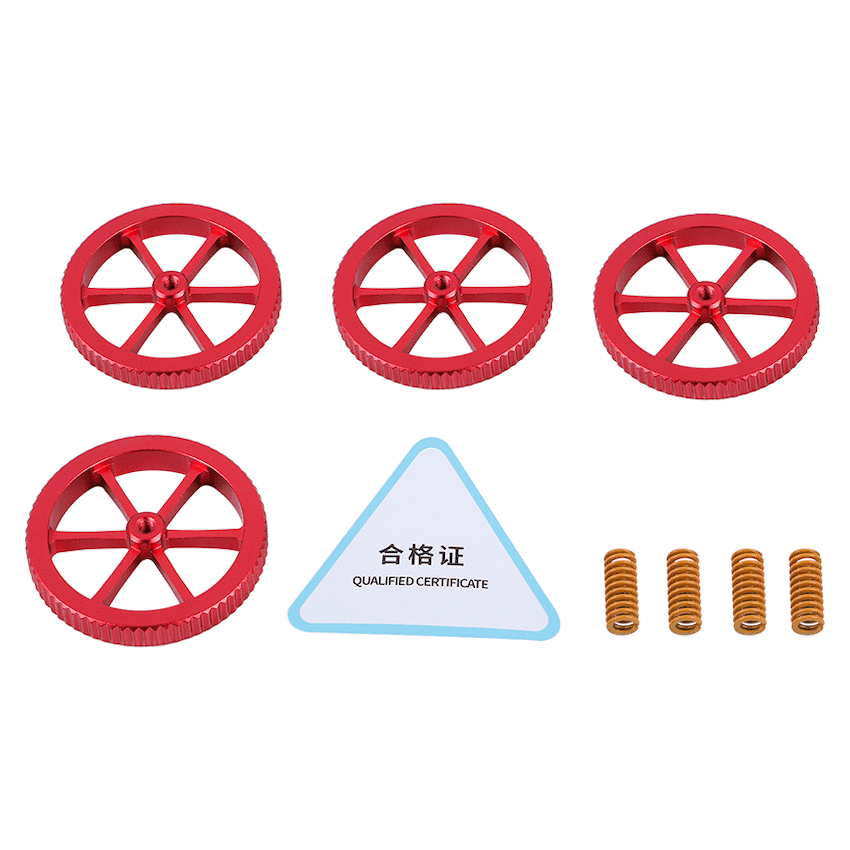 Creality Levelling Kit Springs and Screw Wheel set of 4