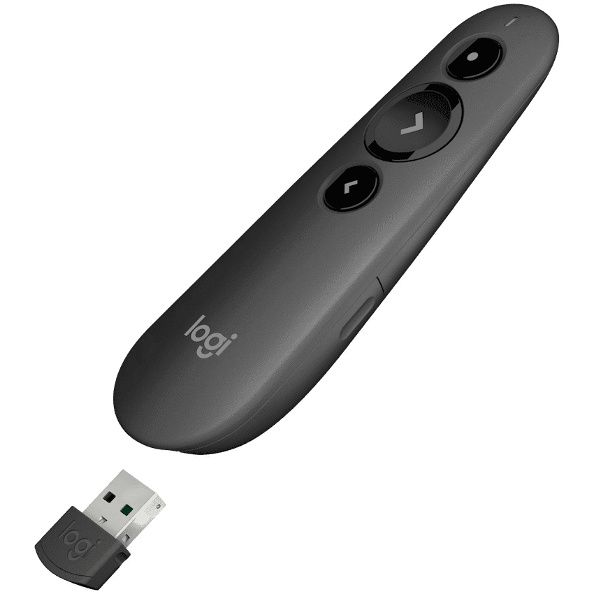 Logitech(R) R500s Laser Wireless Presentation Remote - Graphite