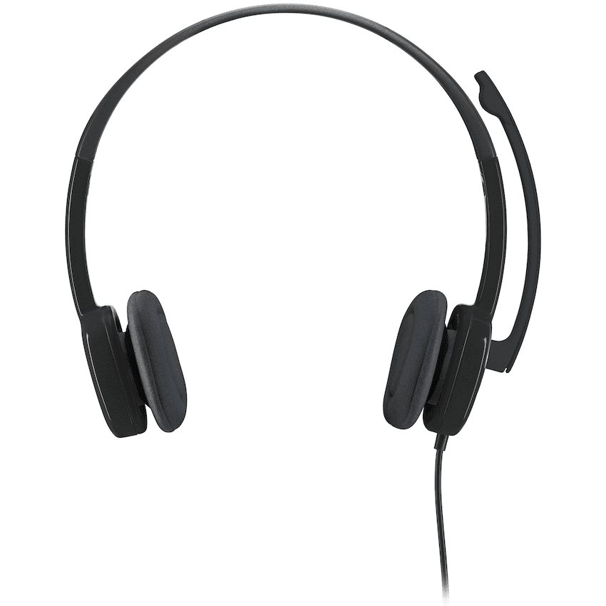 Logitech(R) H151 Stereo Wired Headset - Black
