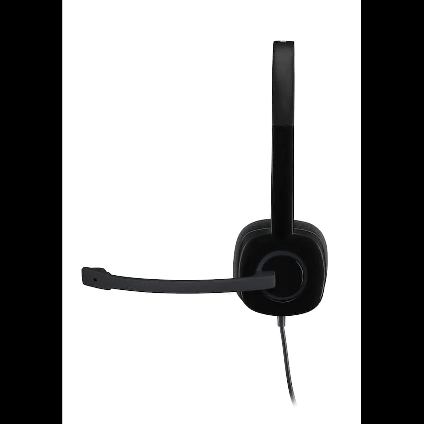 Logitech(R) H151 Stereo Wired Headset - Black