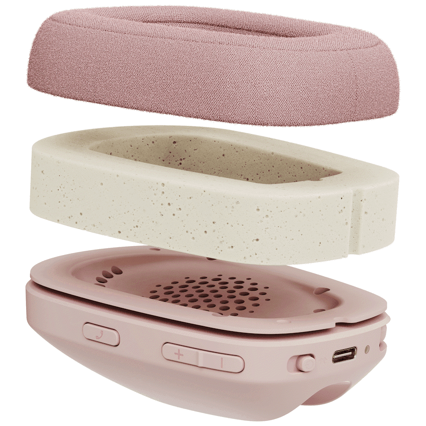 Logitech(R) Zone Vibe 100 Wireless Headphones - Rose