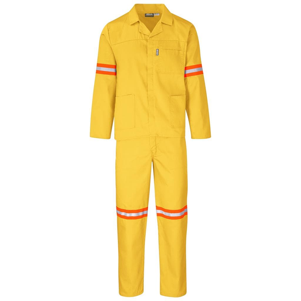 Trade Polycotton Conti - Suit Reflective Arms, Legs & Back - Orange Tape