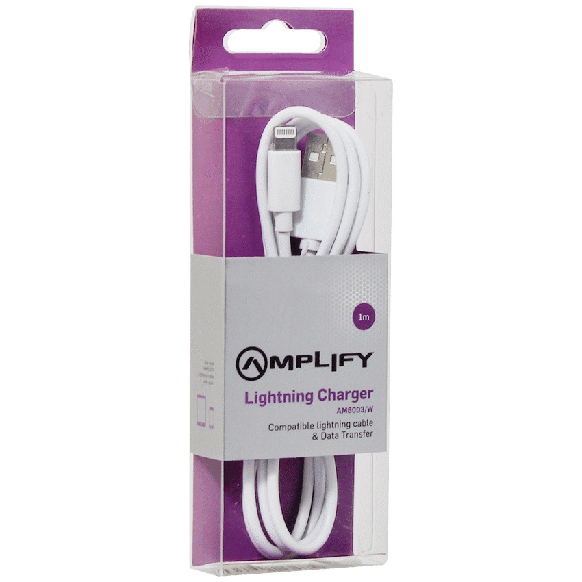 Amplify Lightning Charging Cable for iPhone & iPad - White