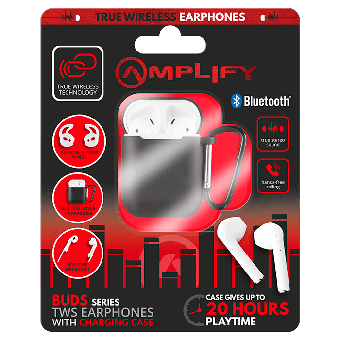 Amplify Buds Series True Wireless Earphones with Accessories