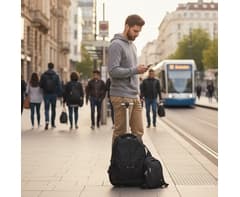 1680D Trolley Laptop Backpack