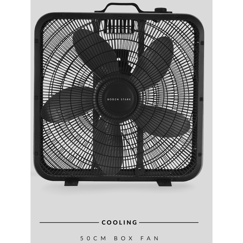 Boden Stark 50cm Box Fan - Black