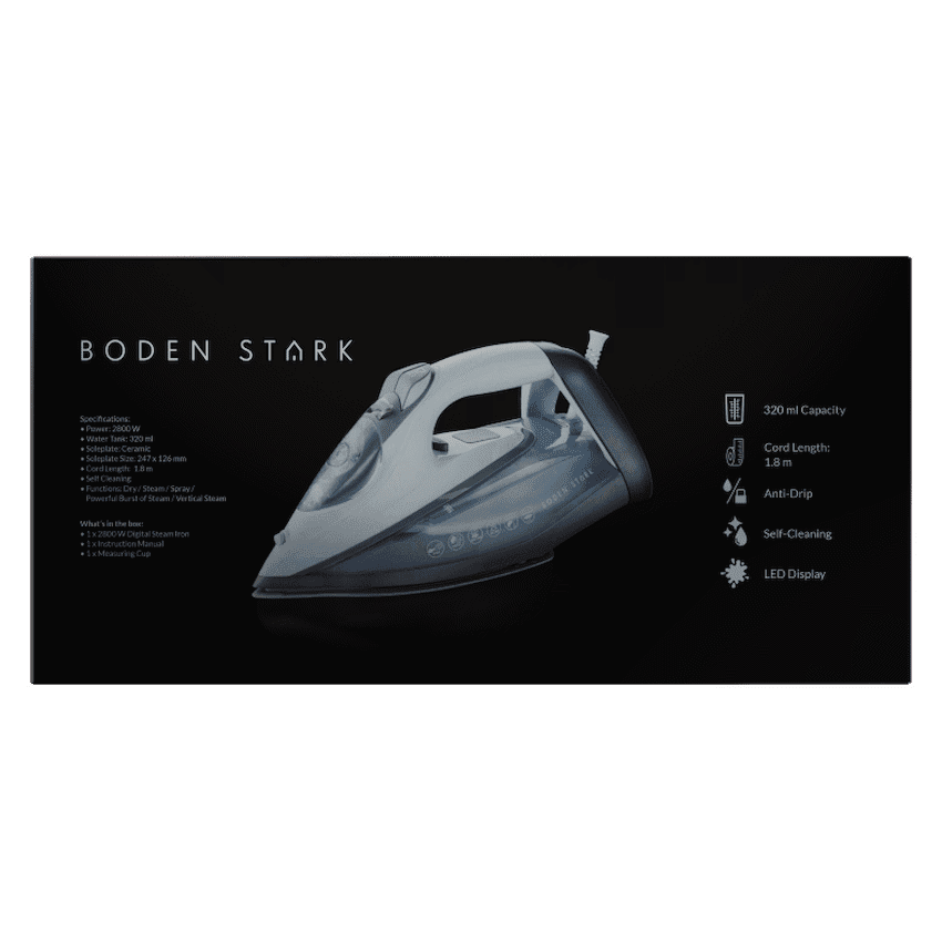 Boden Stark 2800w Digital Steam Iron