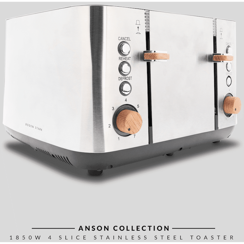 Boden Stark Anson Collection 4-Slice SS Toaster