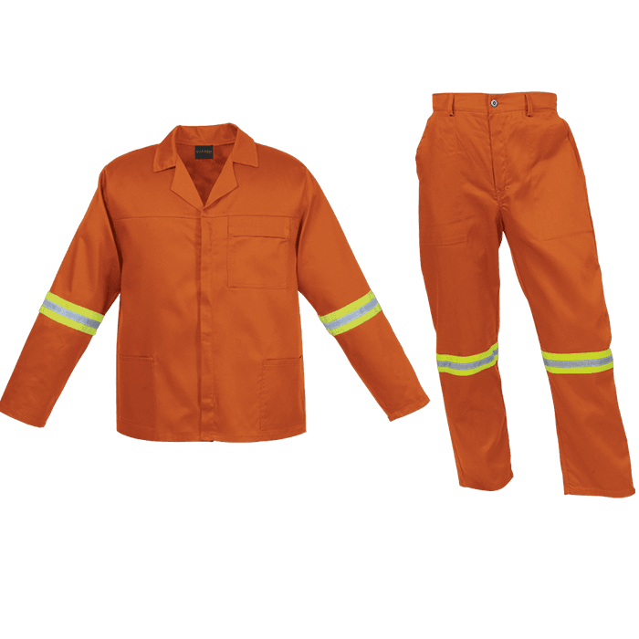 Barron Budget Poly Cotton Conti Suit with Reflective