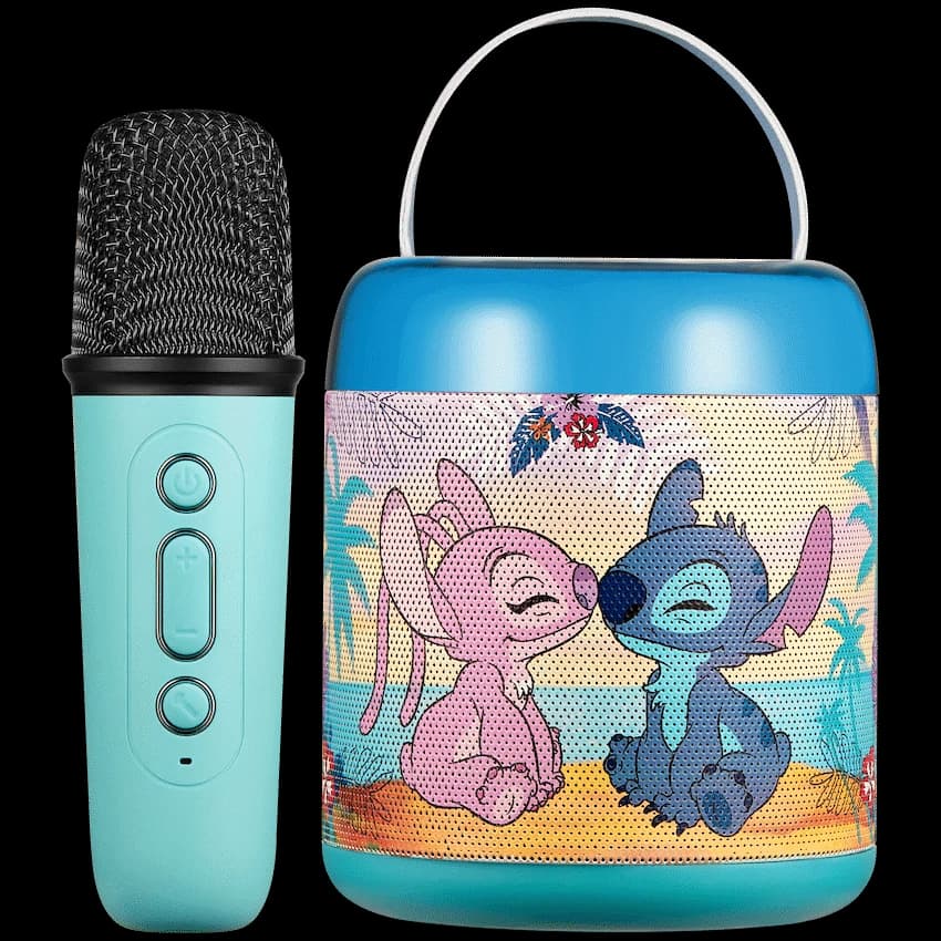 Disney Frozen Cylinder Karaoke Speaker with Bluetooth Microphone