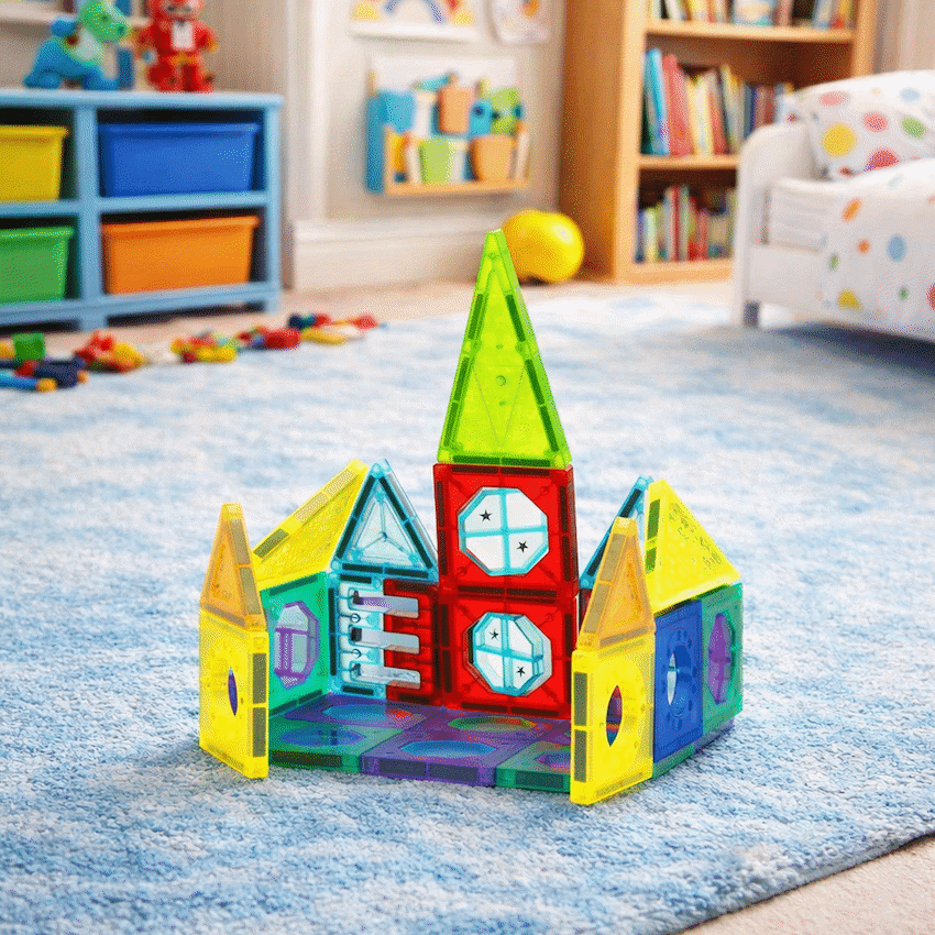 56 Magnetic Tiles, Windows and Stickers