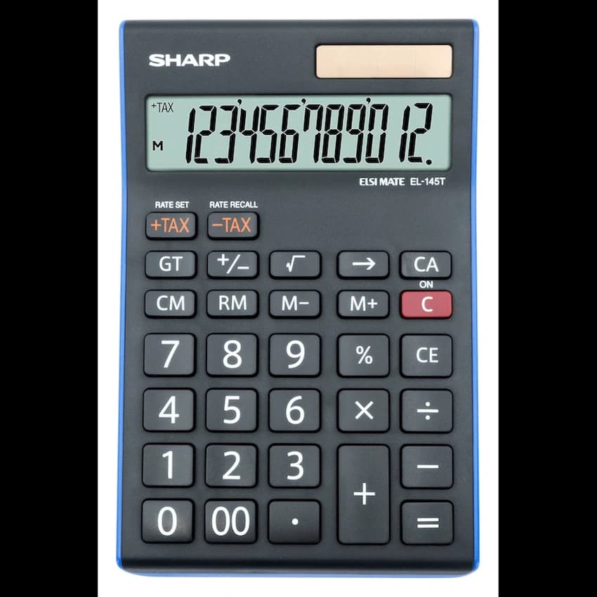 Sharp EL-145T Desk Calculator - 14 Digit Tax