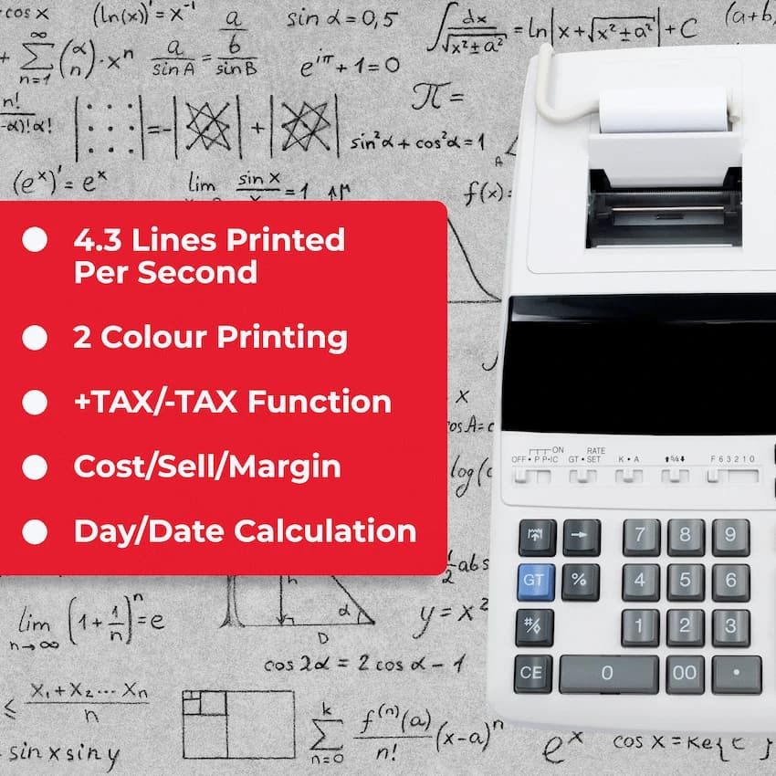 Sharp EL-2607V Premium Fast Printer Calculator AC Powered