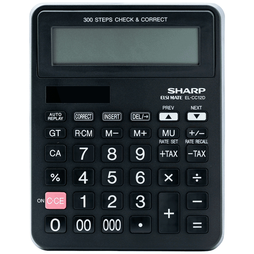 Sharp EL-CC12D Desk Calculator - CheckCorrect Tax