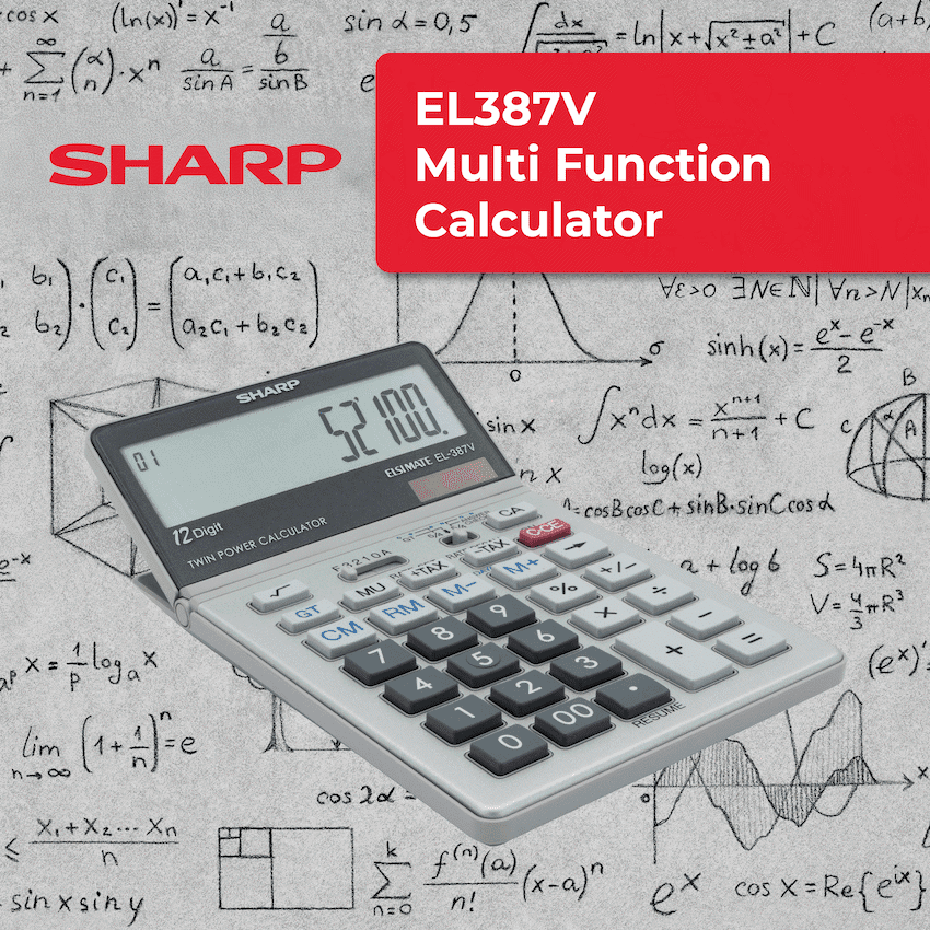 Sharp EL387V Multi-Function Calculator