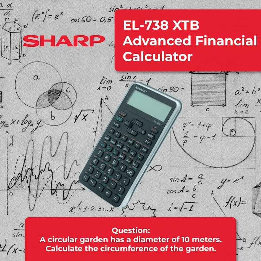 Sharp EL-738 XTB - Advanced Financial Calculator NEW DESIGN