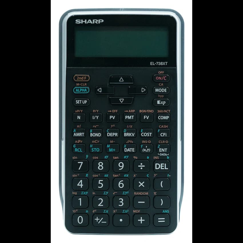 Sharp EL-738 XTB - Advanced Financial Calculator NEW DESIGN