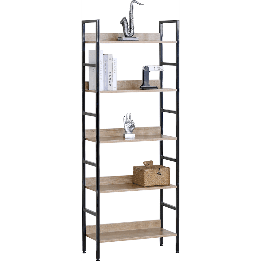 Everfurn Ethan Bookshelf - Oak