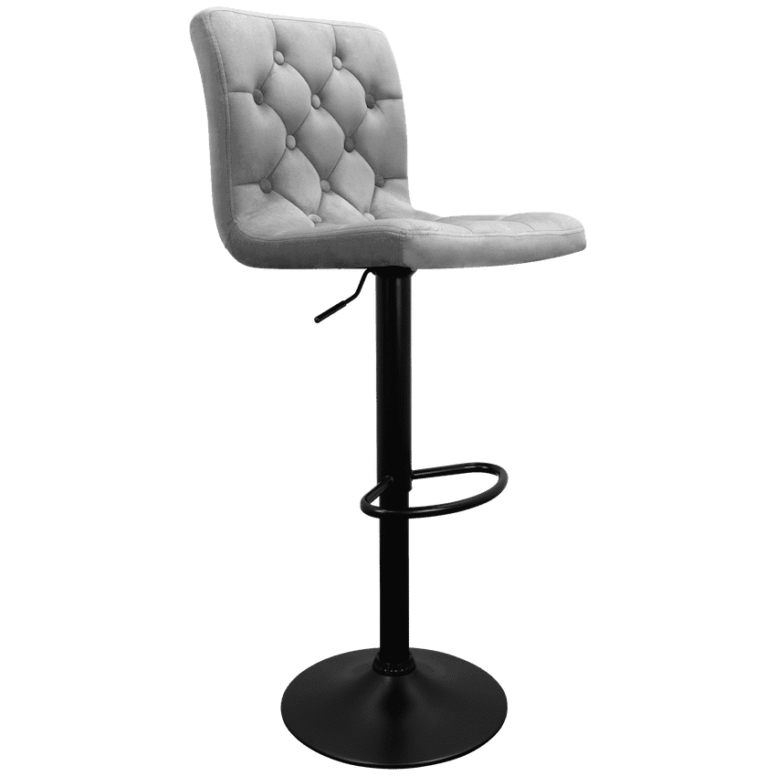 Bayer Large Barstool Grey with black base - Single