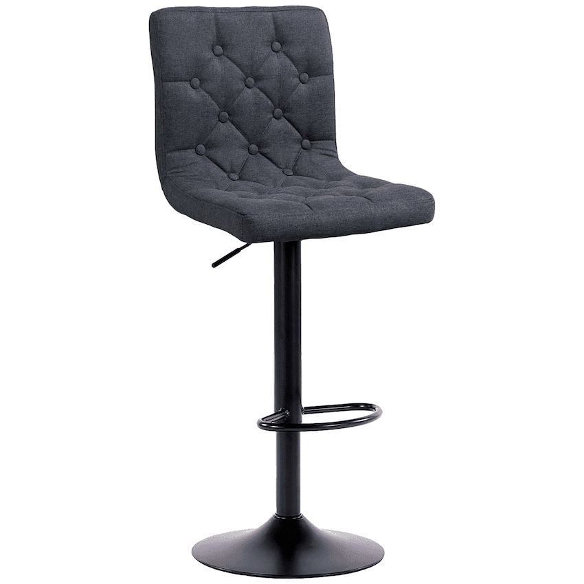 Bayer Large Barstool Grey with black base