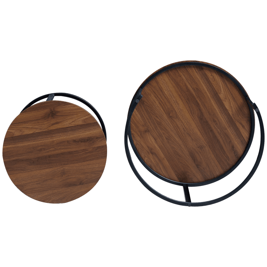 Everfurn Indus Nesting Coffee Table - Mahogany 2-Piece