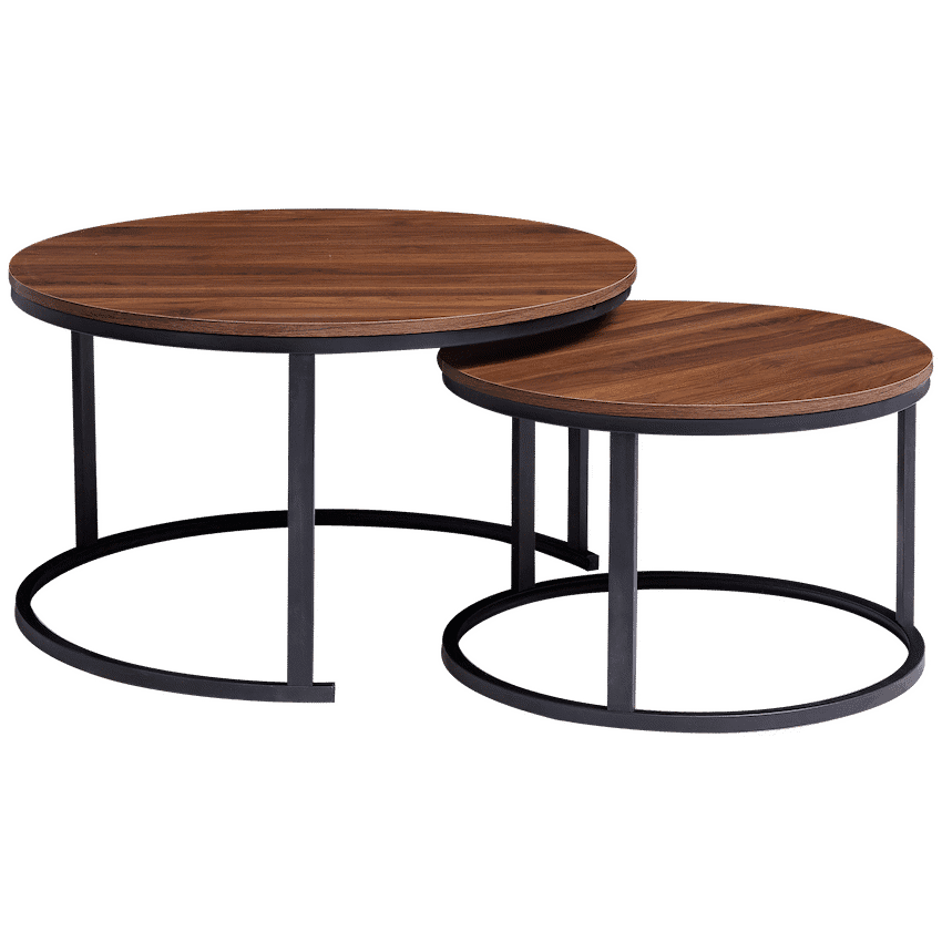Everfurn Indus Nesting Coffee Table - Mahogany 2-Piece