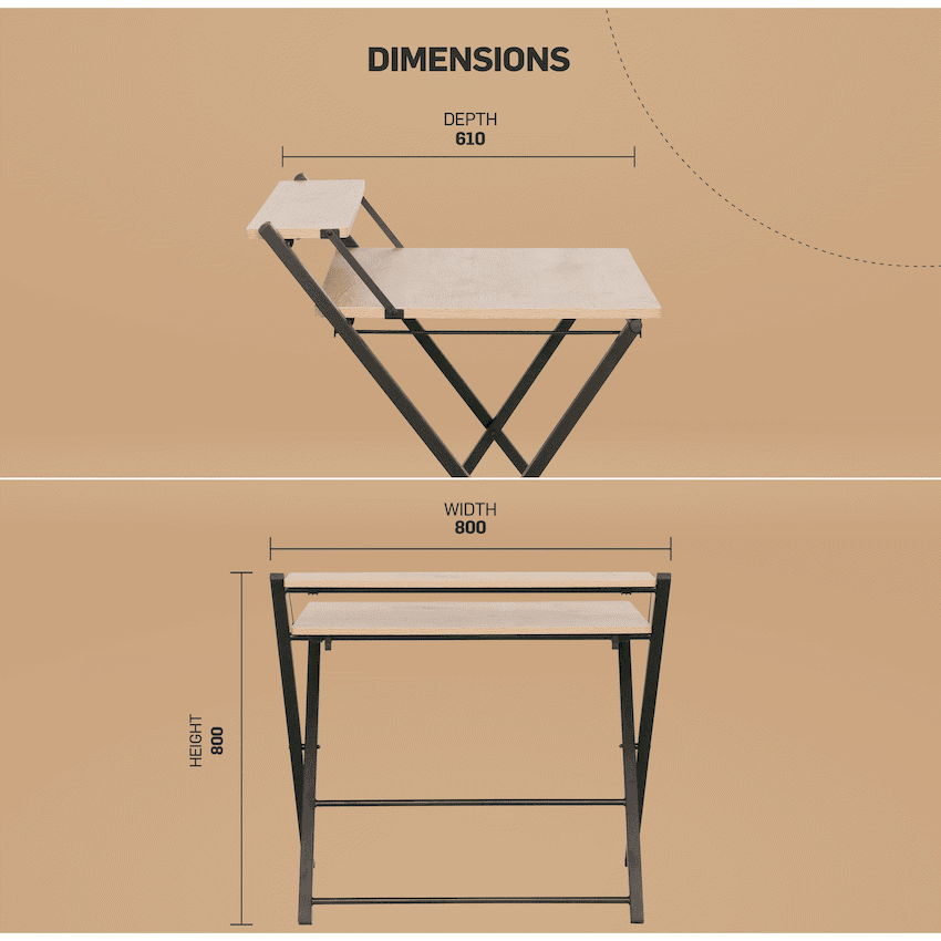 Everfurn Elf Folding Desk