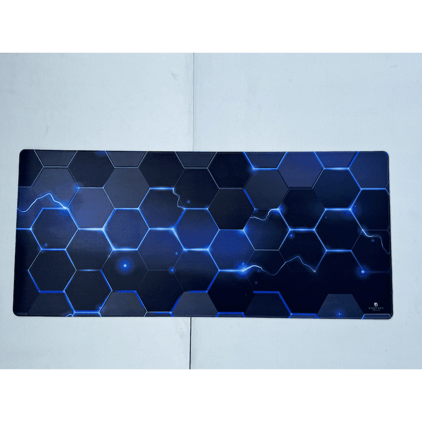 Everfurn Premium Geometric Large Desk Mat - Non-Slip - Polyester