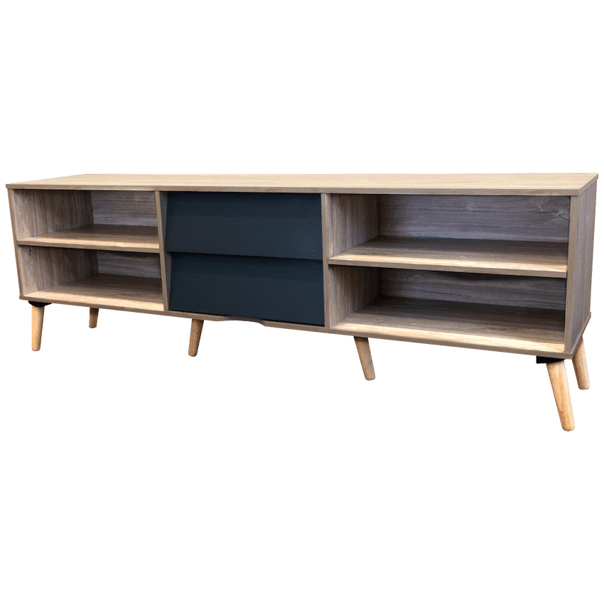 Everfurn Everest Tall TV Stand - 2 Drawers