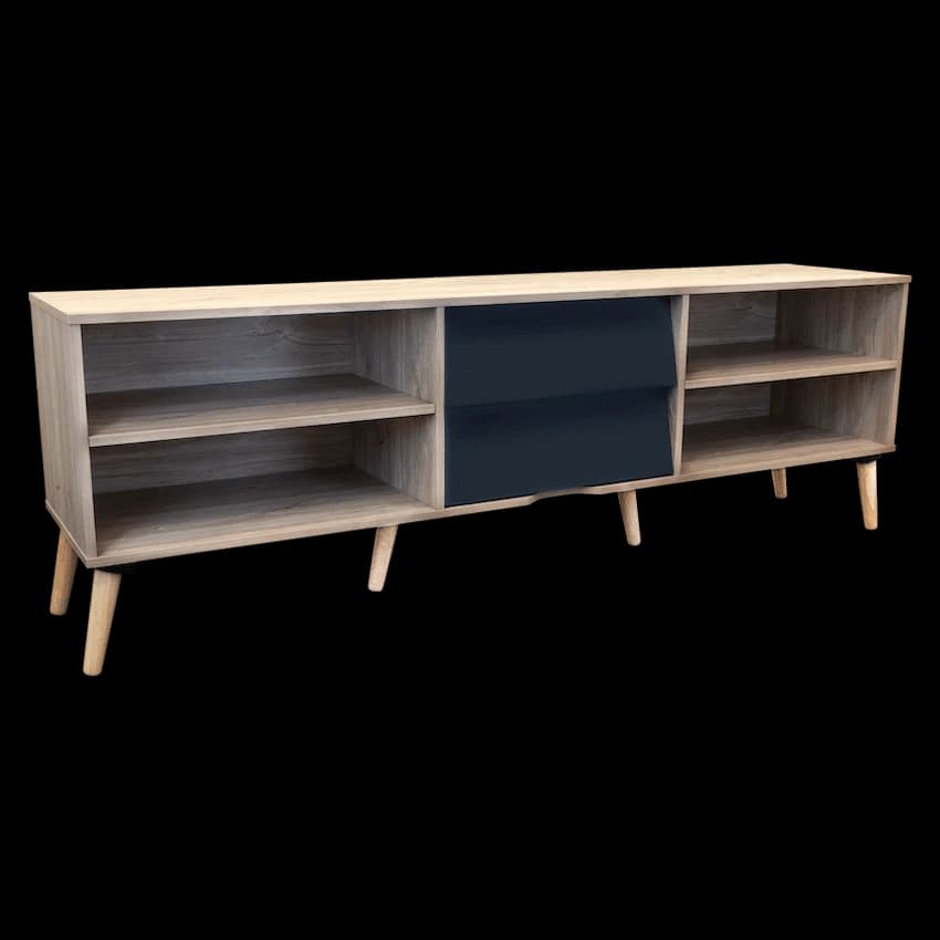 Everfurn Everest Tall TV Stand - 2 Drawers