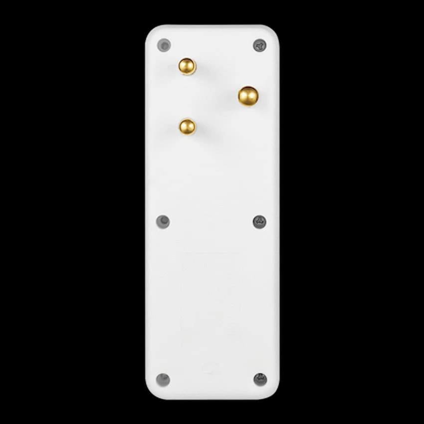Ellies 4-Way Schuko Adaptor - White