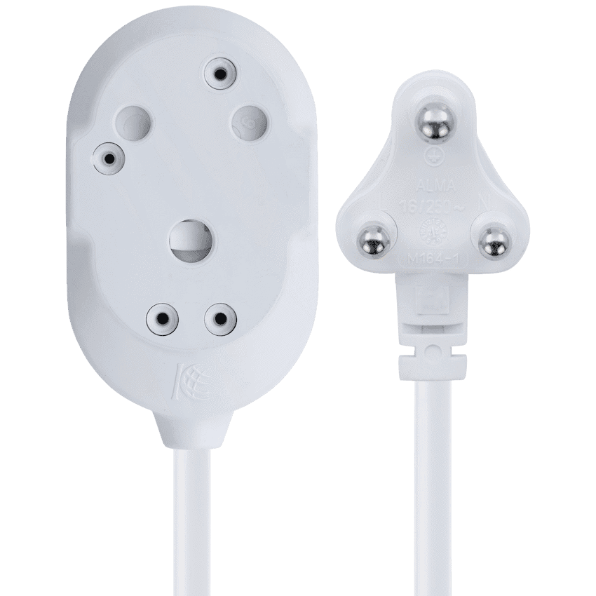 Ellies BTB Heavy Duty Extension Lead-20M-WT