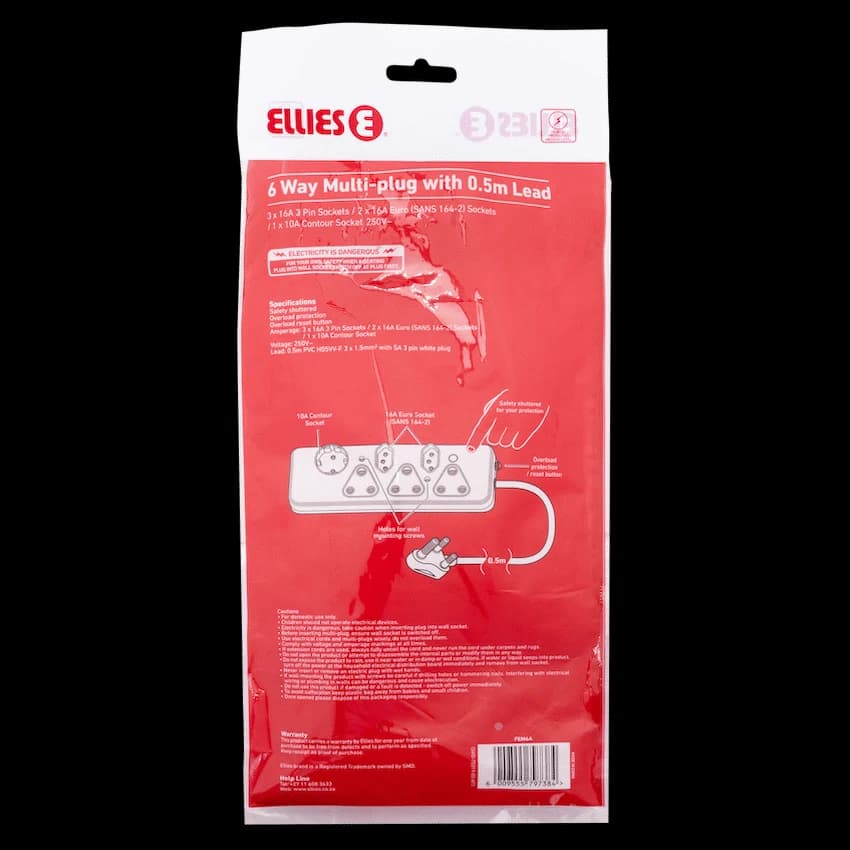 Ellies  6 Way Basic Multiplug