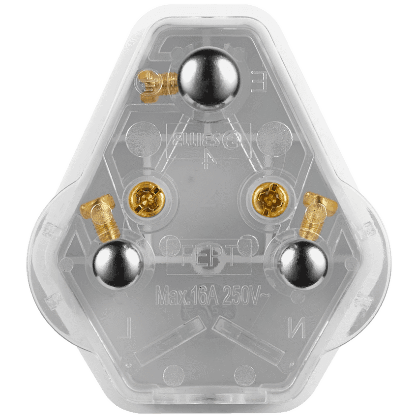 Ellies 16a Screw-on Plug Top - White