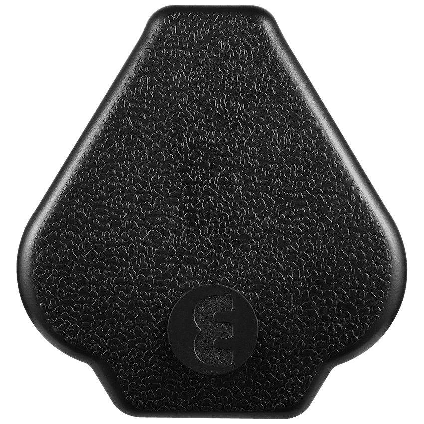 Ellies 16a Heavy-Duty Rubber Screw-on Plug Top - Black