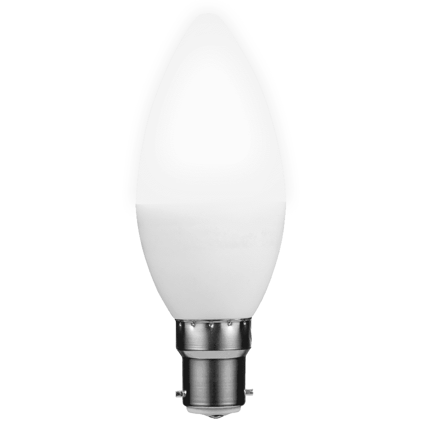 Ellies 5w C37 Residential Candle Stick Bulb B22 CW