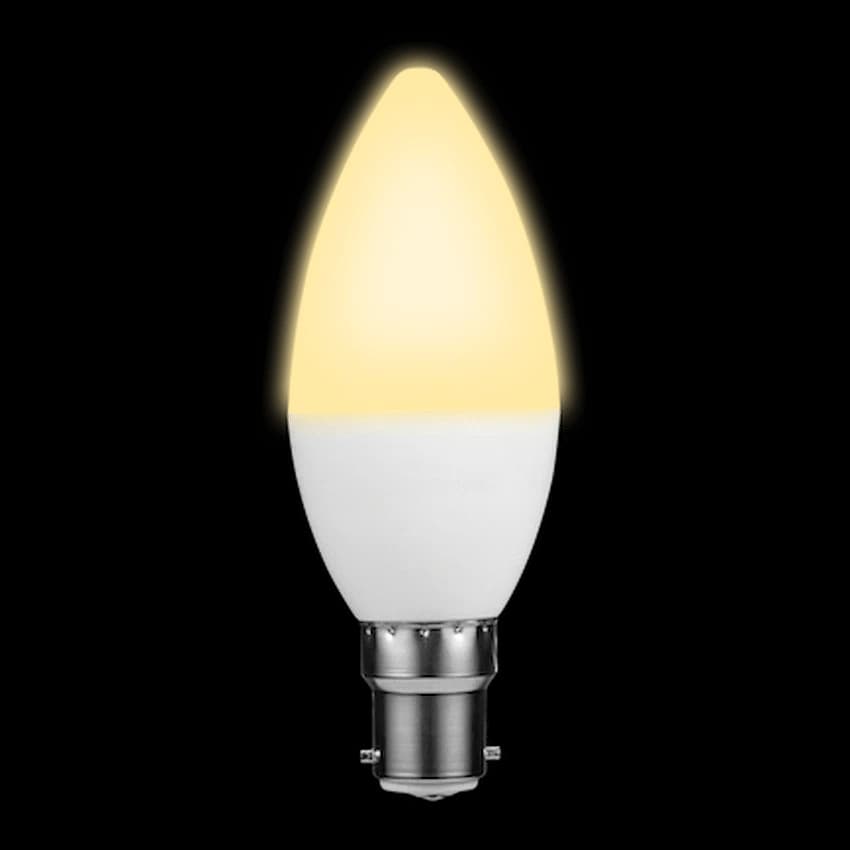 Ellies 5w C37 Residential Candle Stick Bulb B22 WW
