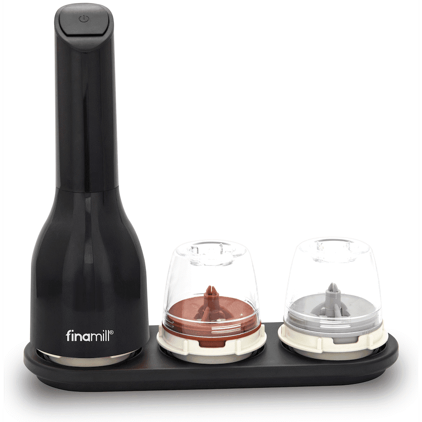 Finamill Battery-Operated Grinder - Midnight Black