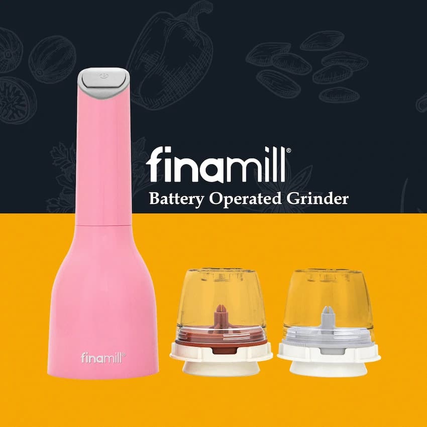 Finamill Battery-Operated Grinder - Pink
