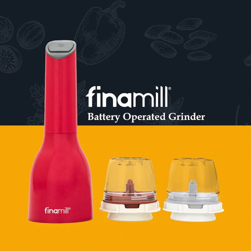 Finamill Battery-Operated Grinder - Sangria